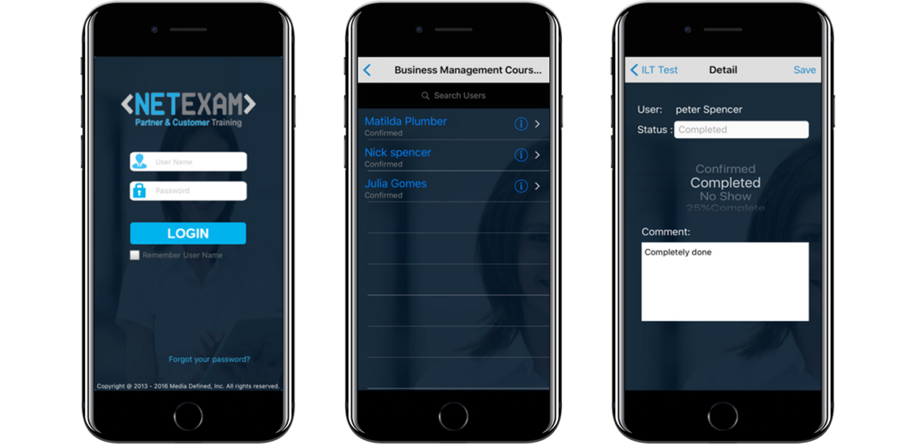 Mobile Apps in Training NetExam